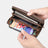 Full Grain Leather Men's Wallet Handmade Long Clutch Retro Mens Leather Zipper Wallet M1028 RockCow Leather Studio