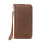 Full Grain Leather Men's Wallet Handmade Long Clutch Retro Mens Leather Zipper Wallet M1028 RockCow Leather Studio