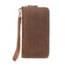 Full Grain Leather Men's Wallet Handmade Long Clutch Retro Mens Leather Zipper Wallet M1028 RockCow Leather Studio