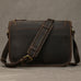 Full Grain Leather Mens Messenger Bag Handcrafted Leather Shoulder Bag Leather Satchel Bag Men Office Bag Work Briefcase RockCow Leather Studio