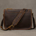 Full Grain Leather Mens Messenger Bag Handcrafted Leather Shoulder Bag Leather Satchel Bag Men Office Bag Work Briefcase RockCow Leather Studio