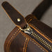 Full Grain Leather Mens Messenger Bag Handcrafted Leather Shoulder Bag Leather Satchel Bag Men Office Bag Work Briefcase RockCow Leather Studio
