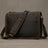 Full Grain Leather Mens Messenger Bag Handcrafted Leather Shoulder Bag Leather Satchel Bag Men Office Bag Work Briefcase RockCow Leather Studio