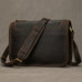 Full Grain Leather Mens Messenger Bag Handcrafted Leather Shoulder Bag Leather Satchel Bag Men Office Bag Work Briefcase RockCow Leather Studio