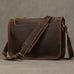 Full Grain Leather Mens Messenger Bag Handcrafted Leather Shoulder Bag Leather Satchel Bag Men Office Bag Work Briefcase RockCow Leather Studio