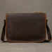 Full Grain Leather Mens Messenger Bag Handcrafted Leather Shoulder Bag Leather Satchel Bag Men Office Bag Work Briefcase RockCow Leather Studio