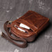 Full Grain Leather Messenger Bag Casual Small Leather Shoulder Bag For Mens Leather Crossbody Bag RockCow Leather Studio