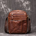 Full Grain Leather Messenger Bag Casual Small Leather Shoulder Bag For Mens Leather Crossbody Bag RockCow Leather Studio
