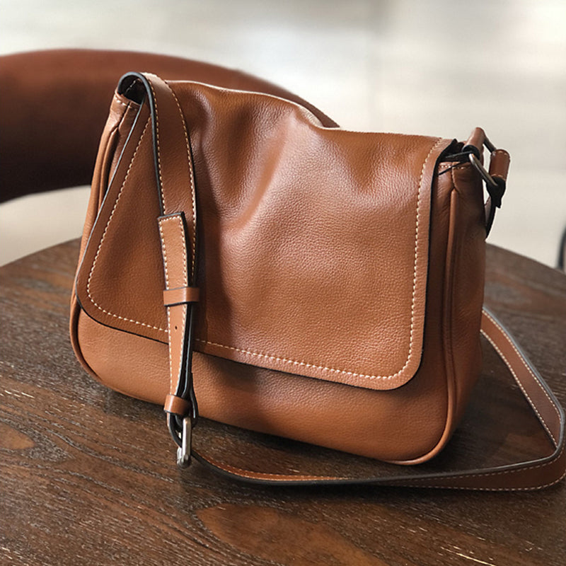 Full Grain Leather Shoulder Bag Women Crossbody Bag Leather Purse Gift for Her T21020 RockCow Leather Studio