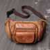 Full Grain Leather Sling Bag Leather Waist Bag Mens Handmade Leather Crossbody Bag Chest Pack RockCow Leather Studio