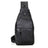 Full Grain Leather Sling Bag Mens Leather Chest Pack Stylish Leather Chest Bag JMD4004 RockCow Leather Studio