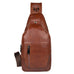Full Grain Leather Sling Bag Mens Leather Chest Pack Stylish Leather Chest Bag JMD4004 RockCow Leather Studio
