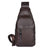 Full Grain Leather Sling Bag Mens Leather Chest Pack Stylish Leather Chest Bag JMD4004 RockCow Leather Studio