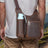 Full Grain Leather Tactical Bag Mens Leather Crossbody Pack Messenger Bag Vintage Satchel Organizer Pouch RockCow Leather Studio