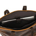 Full Grain Leather Tote Bag Handcrafted Office Bag Leather Shoulder Bag Women Tote With Zipper Outside Pocket RockCow Leather Studio