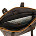 Full Grain Leather Tote Bag Handcrafted Office Bag Leather Shoulder Bag Women Tote With Zipper Outside Pocket RockCow Leather Studio