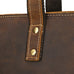 Full Grain Leather Tote Bag Handcrafted Office Bag Leather Shoulder Bag Women Tote With Zipper Outside Pocket RockCow Leather Studio