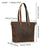 Full Grain Leather Tote Bag Handcrafted Office Bag Leather Shoulder Bag Women Tote With Zipper Outside Pocket RockCow Leather Studio