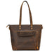 Full Grain Leather Tote Bag Handcrafted Office Bag Leather Shoulder Bag Women Tote With Zipper Outside Pocket RockCow Leather Studio