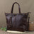 Full Grain Leather Tote Bag Handmade Leather Bag Everyday Bag Vintage Women Leather Shoulder Bag Handbag RockCow Leather Studio