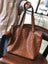 Full Grain Leather Tote Bag Women Leather Purse Leather Work Student Bag T21017 RockCow Leather Studio