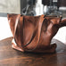 Full Grain Leather Tote Bag Women Leather Purse Leather Work Student Bag T21017 RockCow Leather Studio