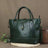 Full Grain Leather Tote Work Tote Bag Shopping Bag With Zipper Handmade Tote Bag For Women Leather Handbag RockCow Leather Studio