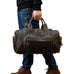 Full Grain Leather Travel Bag Handmade Leather Duffle Bag Mens Overnight Bag Weekender Bag RockCow Leather Studio