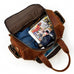 Full Grain Leather Travel Bag Handmade Leather Duffle Bag Mens Overnight Bag Weekender Bag RockCow Leather Studio