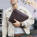 Full Grain Leather Travel Cable Organizer Bag Travel Electronics Accessories Bag Leather Tech Organizer RockCow Leather Studio