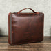 Full Grain Leather Travel Cable Organizer Bag Travel Electronics Accessories Bag Leather Tech Organizer RockCow Leather Studio