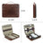 Full Grain Leather Travel Cable Organizer Bag Travel Electronics Accessories Bag Leather Tech Organizer RockCow Leather Studio