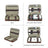 Full Grain Leather Travel Cable Organizer Bag Travel Electronics Accessories Bag Leather Tech Organizer RockCow Leather Studio