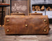 Full Grain Leather Weekender Bag Retro Travel Holdall for Men Handmade Leather Duffel Bag Large Carry-on Bag RockCow Leather Studio