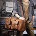 Full Grain Leather Weekender Bag Retro Travel Holdall for Men Handmade Leather Duffel Bag Large Carry-on Bag RockCow Leather Studio