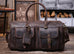 Full Grain Leather Weekender Bag Retro Travel Holdall for Men Handmade Leather Duffel Bag Large Carry-on Bag RockCow Leather Studio