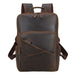 Full Grain Leather backpack Mens Crazy Horse Laptop Backpack Handmade Retro Large Leather Travel Backpacks For Mens RockCow Leather Studio
