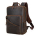 Full Grain Leather backpack Mens Crazy Horse Laptop Backpack Handmade Retro Large Leather Travel Backpacks For Mens RockCow Leather Studio