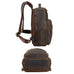 Full Grain Leather backpack Mens Crazy Horse Laptop Backpack Handmade Retro Large Leather Travel Backpacks For Mens RockCow Leather Studio