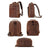 Full Grain Men's Leather Backpack Retro 15-inch Laptop Backpack Handcrafted Cow Leather Backpack RockCow Leather Studio