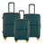 GALA 3-Piece Luggage Set – Polypropylene Hardshell, Lightweight, 360° Dual Spinning Wheels, Combo Lock - 20", 24", 28" - Army Green Mirage Luggage