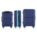 GALA 3-Piece Luggage Set – Polypropylene Hardshell, Lightweight, 360° Dual Spinning Wheels, Combo Lock - 20", 24", 28" - Navy Teal Mirage Luggage