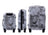 Multi-color Design ABS Hard Shell Lightweight with 360° Dual Spinning Wheels & Combo Lock – Includes 28", 24", 20" 3-Piece Luggage Set - Granite Mirage Luggage
