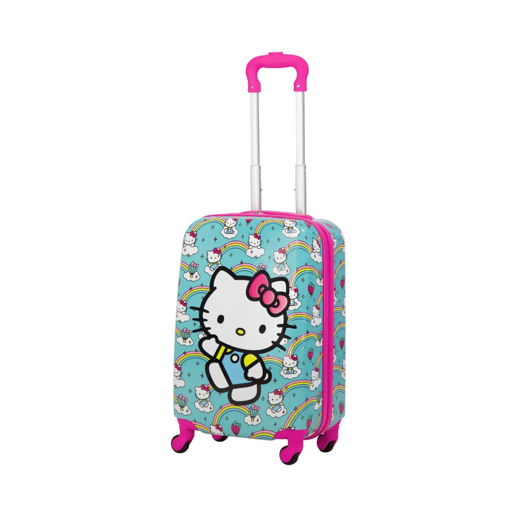 Hello Kitty Rainbows Kids 21" Sky Blue Carry-on Luggage Ful Luggage