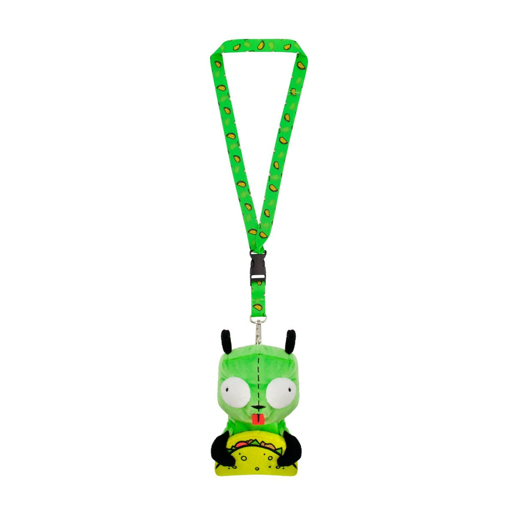 Invader Zim Plush Lanyard with GIR Taco ID Card Holder Ful Luggage