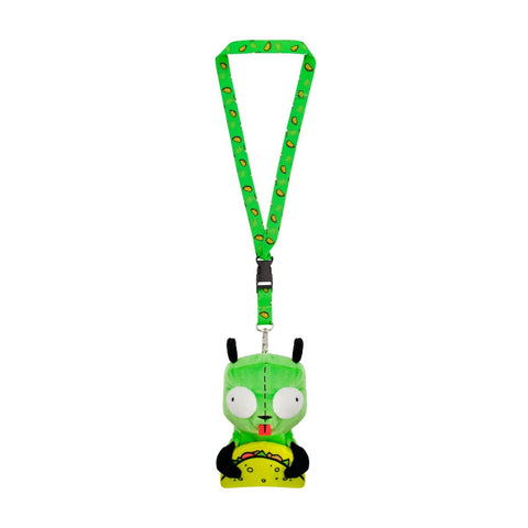 Invader Zim Plush Lanyard with GIR Taco ID Card Holder Ful Luggage
