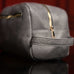 Grey Leather Toiletry Bag Sole Premise