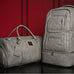 Grey Tumbled Leather Signature Bag Set (Signature Backpack and Duffle Bag) Sole Premise