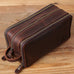 Groomsmen Gift Personalized Leather Toiletry Bag Waterproof Leather Dopp Kit Men's Shaving Kit, Christmas Gift RockCow Leather Studio