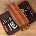 Groomsmen Gift Personalized Leather Toiletry Bag Waterproof Leather Dopp Kit Men's Shaving Kit, Christmas Gift RockCow Leather Studio